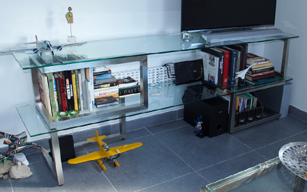 Acier inox brossé